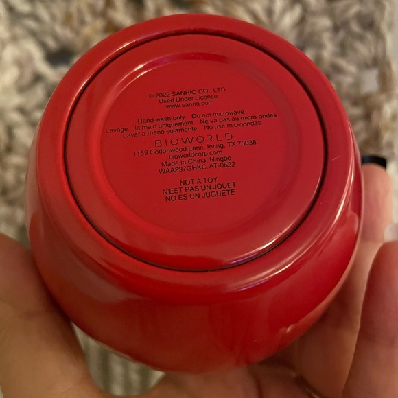 Christmas Hello Kitty Red Insulated Wine Glass Tumbler NEW - Picture 4 of 4